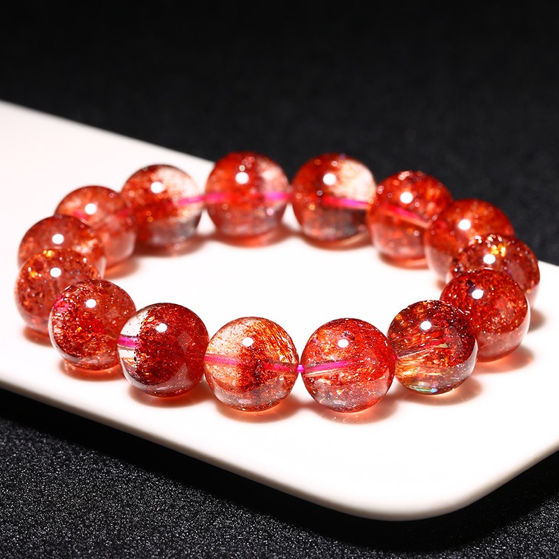 Red Crystal Bead Bracelet