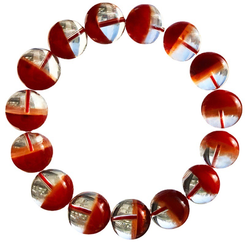 Red Agate Bead Bracelet