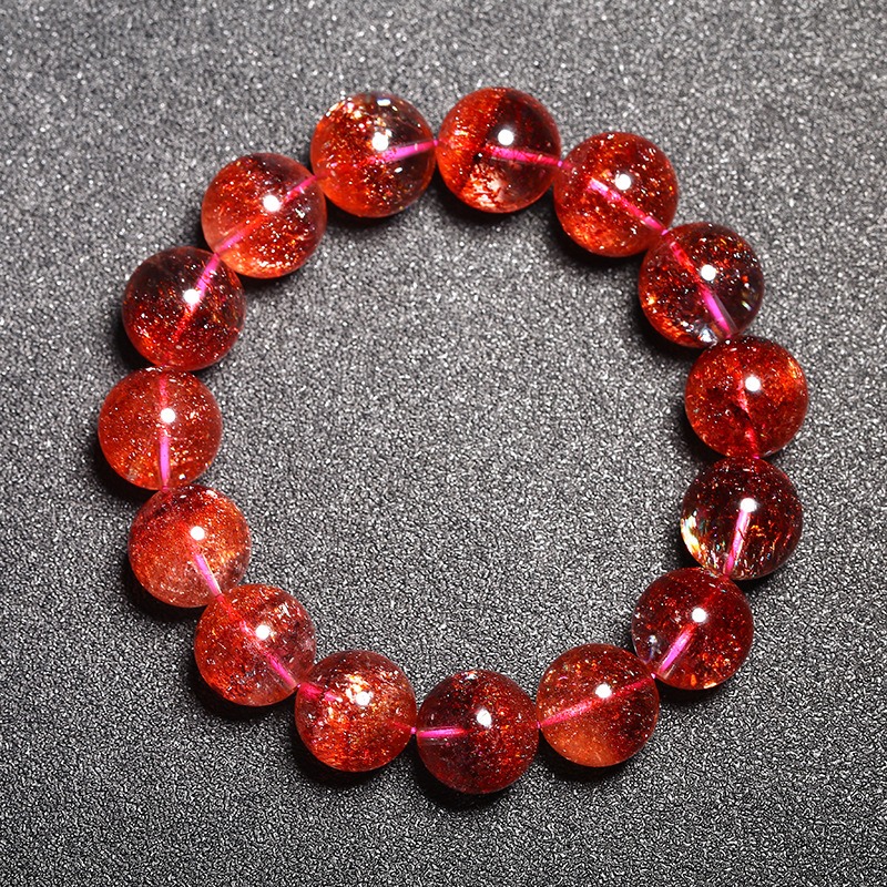 Red Crystal Bead Bracelet