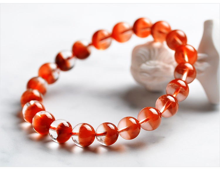 Red Agate Bead Bracelet