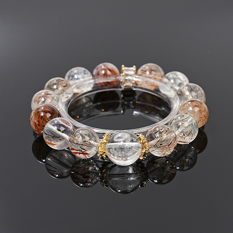 Rutilated Quartz Beaded Bracelet