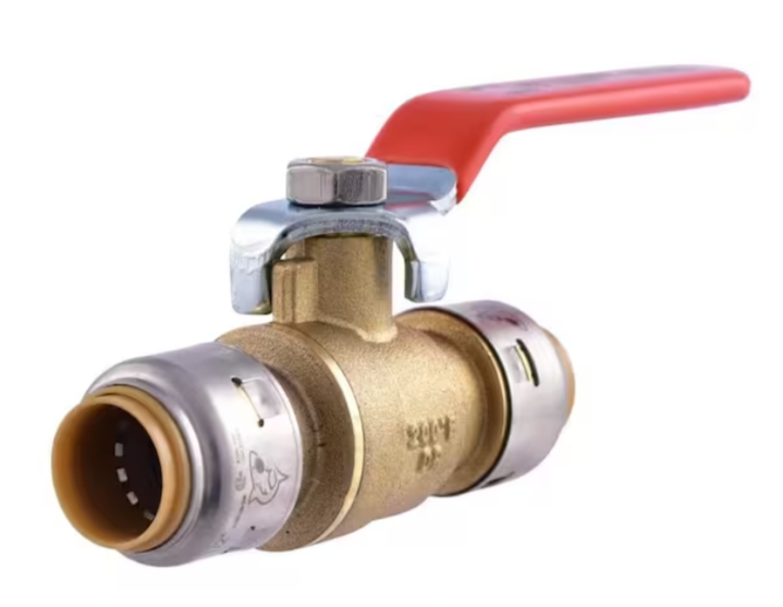 Brass Ball Valve with Press-Fit Ends