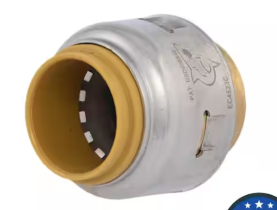 Push-to-Connect Brass Coupling