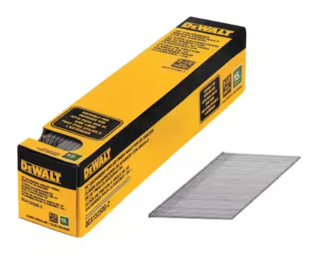 DEWALT 15-Gauge Angled Finish Nails