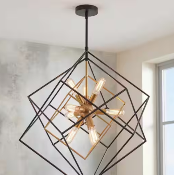 Geometric Cube Chandelier
