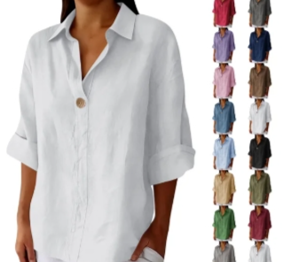 Casual Linen Button Shirt