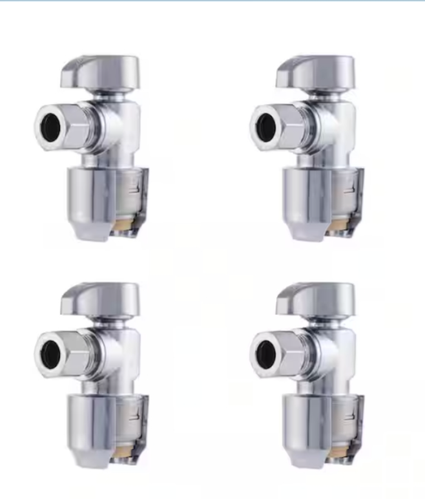 Chrome Angle Valve Set
