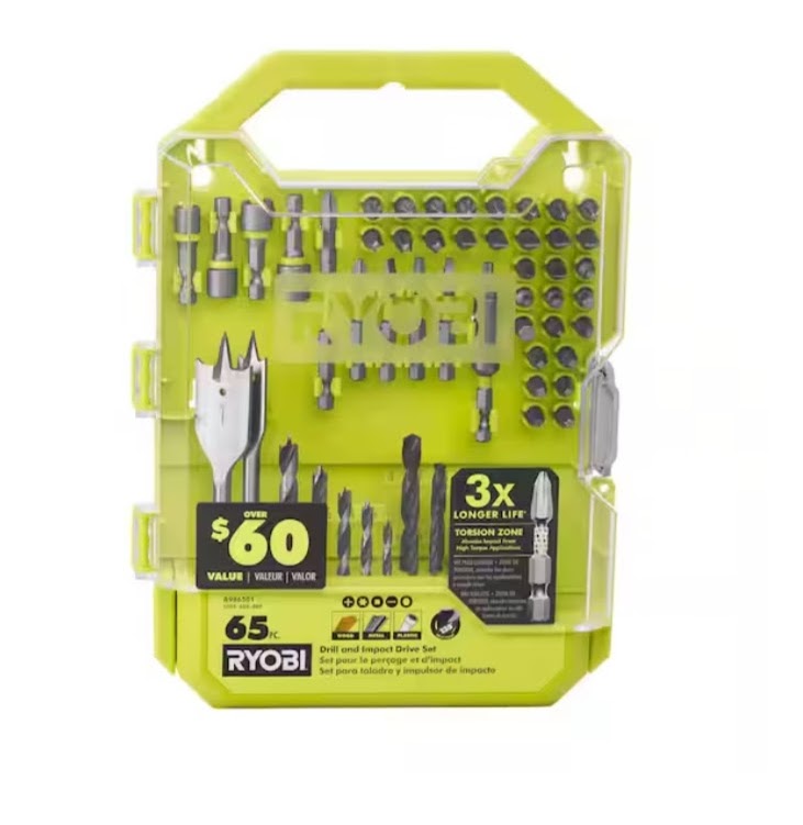 Ryobi 65-Piece Drill and Impact Drive Set