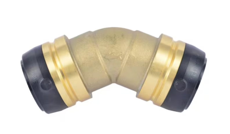 Brass Push-to-Connect Elbow Fitting