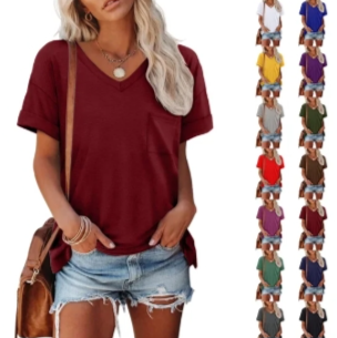 Women's Casual V-Neck T-Shirt