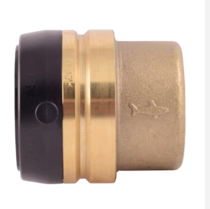 Brass Push-to-Connect Pipe Fitting