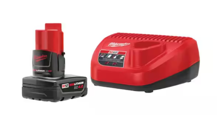 Milwaukee M12 Battery & Charger Kit