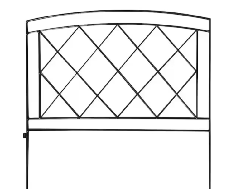 Decorative Metal Garden Fence Panel