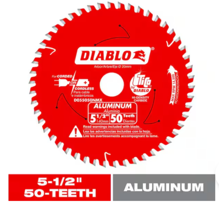 Diablo 5-1/2" 50-Tooth Aluminum Saw Blade