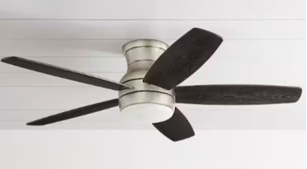 Modern Brushed Nickel Ceiling Fan
