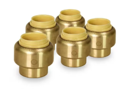 Brass Push-to-Connect Couplings (5-Pack)