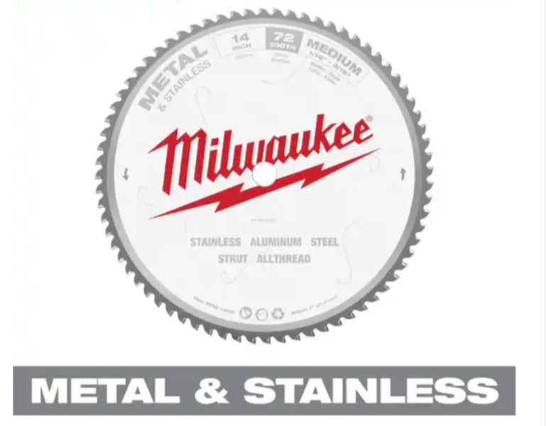 Milwaukee 14-Inch Metal & Stainless Saw Blade
