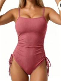Ribbed One-Piece Swimsuit