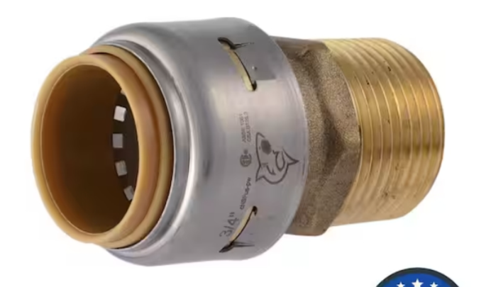Push-to-Connect Brass Fitting