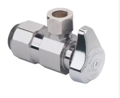 Chrome Brass Angle Stop Valve