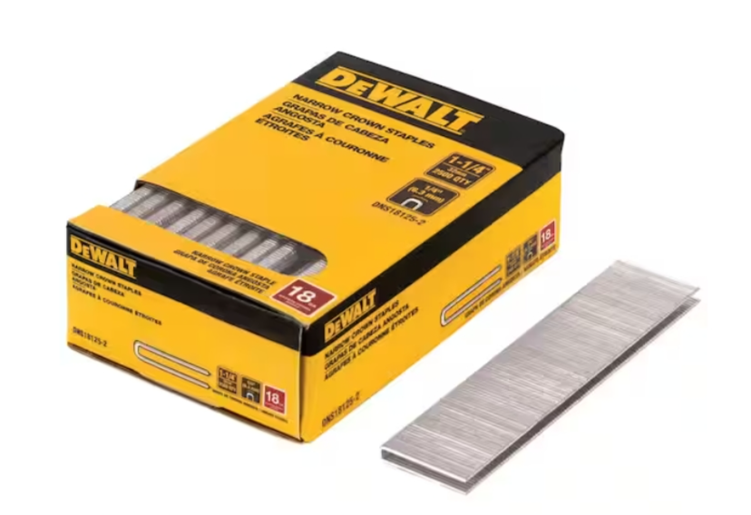 DEWALT 18 Gauge Crown Staples