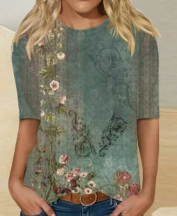 Vintage Floral Print Tee