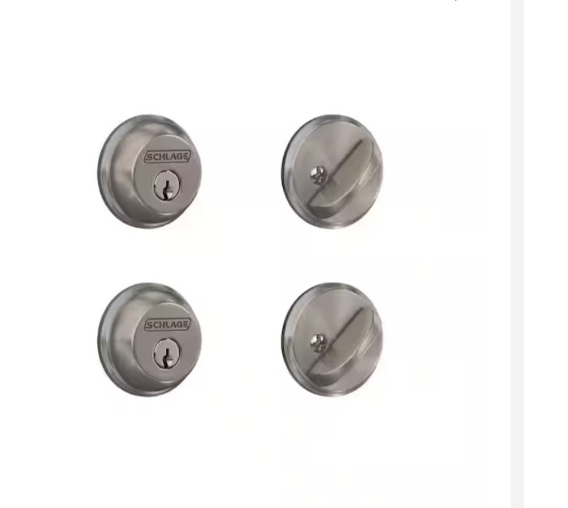 Schlage Double Cylinder Deadbolt 2-Pack