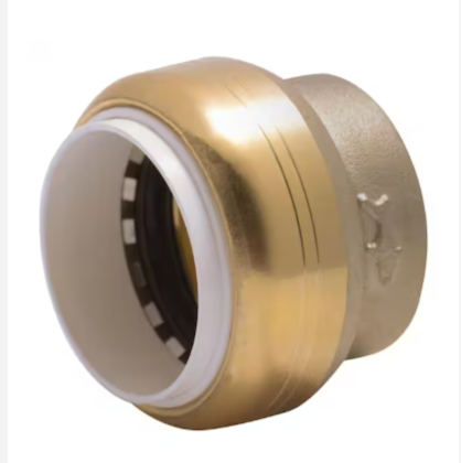 Push-to-Connect Brass Pipe Fitting