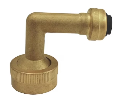 Brass 90-Degree Garden Hose Elbow