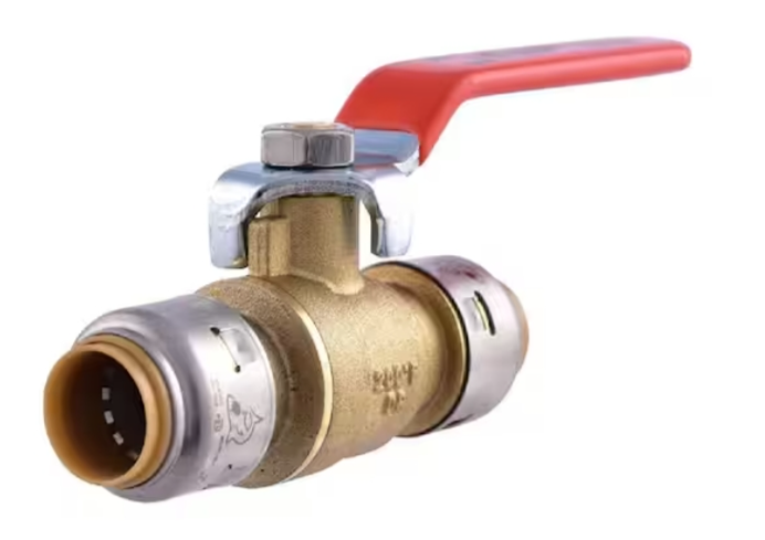Brass Push-Fit Ball Valve