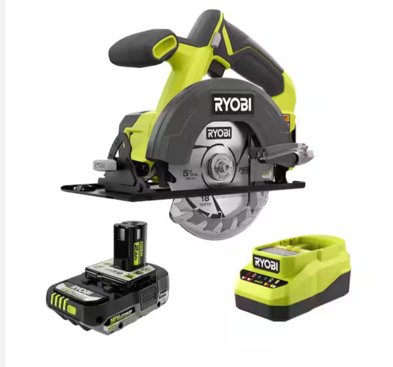 RYOBI 18V Cordless Circular Saw Kit