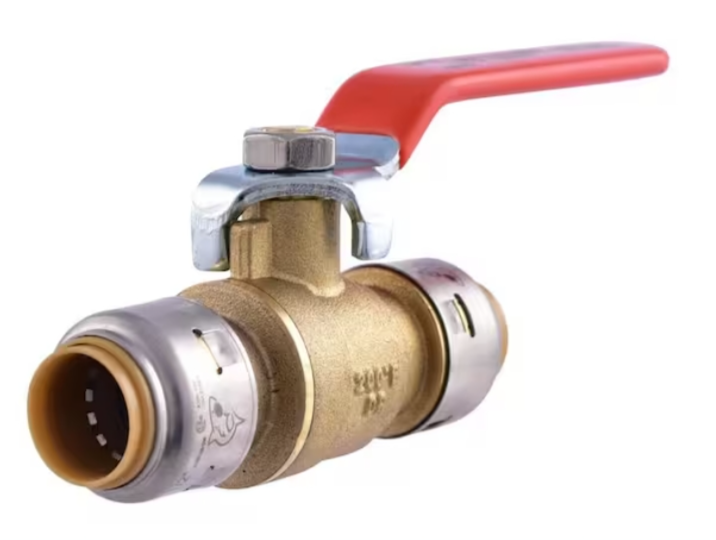 Brass Ball Valve with Press-Fit Connections