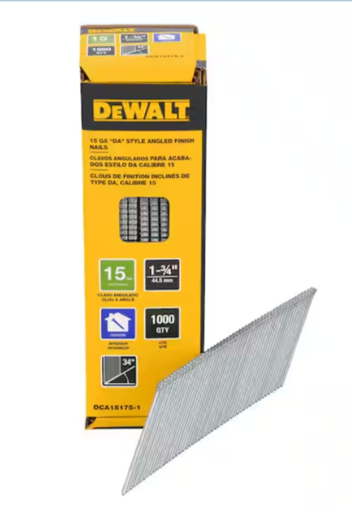 DEWALT 15 Gauge DA Finish Nails