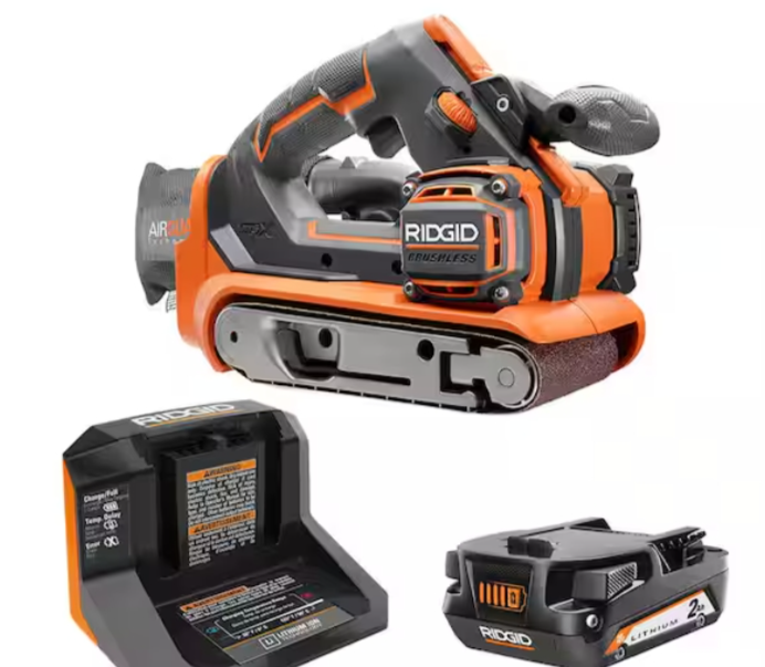 Ridgid Cordless Belt Sander Kit