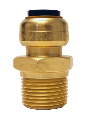 Brass Push-to-Connect Male Adapter