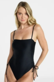Classic Black One-Piece Swimsuit