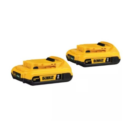 DEWALT 20V MAX Lithium-Ion Battery Pack (2-Pack)