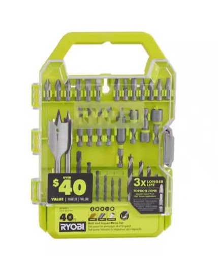 RYOBI 40-Piece Drill and Impact Drive Set