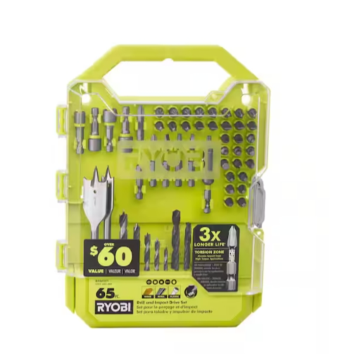 RYOBI 65-Piece Drill and Impact Drive Set