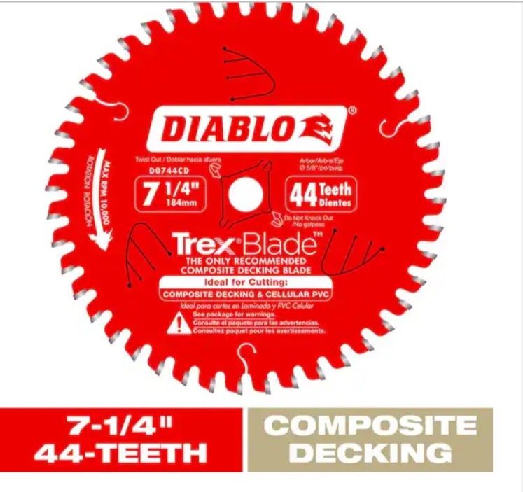 Diablo TrexBlade 7-1/4" 44T Saw Blade