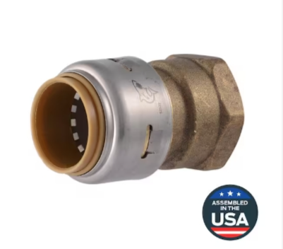 Push-To-Connect Brass Coupling