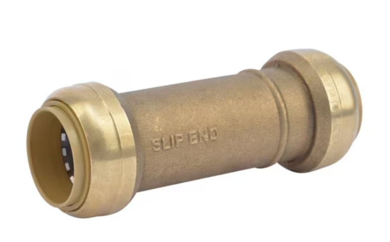 Brass Push-to-Connect Coupling
