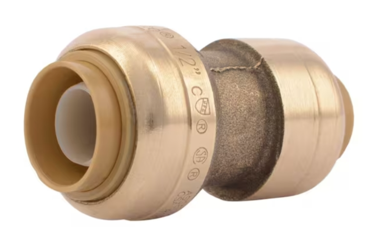 Brass Push-to-Connect Coupling