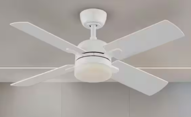 Modern White Ceiling Fan