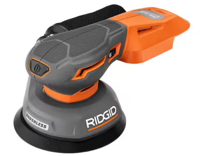 RIDGID Cordless Brushless Random Orbit Sander