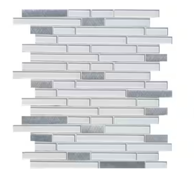 Glass & Metal Mosaic Tile Sheet