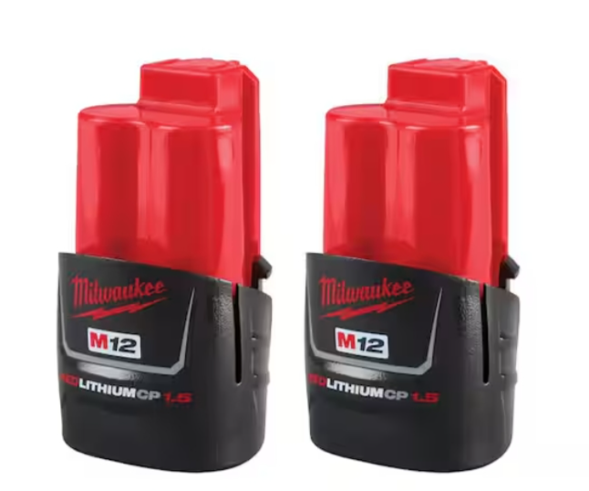 Milwaukee M12 Battery Pack 2-Pack