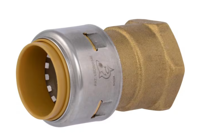 Push-to-Connect Brass Coupling