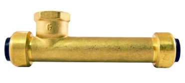 Brass Tee Push-Fit Pipe Fitting