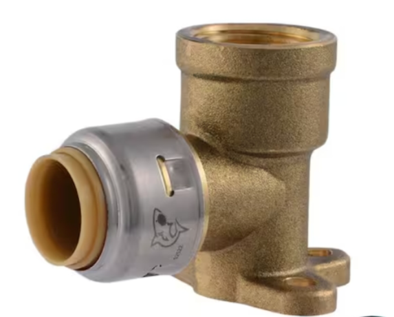 Brass Push-to-Connect Elbow Fitting